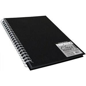 Daler Rowney Daler-Rowney Ebony Lightly Textured 160gsm A3 Portrait Sketchbook, 40 Black Sheets, For Professional Artists & Students Daler Rowney Daler-Rowney Ebony Lightly Textured 160gsm A3 Portrait Sketchbook, 40 Black Sheets, For Professional Artists & Students