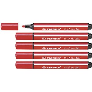 STABILO Trio Scribbi Triangular Fibre-Tip Pen Pack of 5 Red STABILO Trio Scribbi Triangular Fibre-Tip Pen Pack of 5 Red