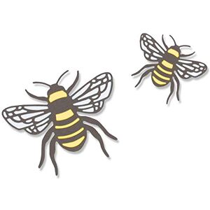 Sizzix Thinlits Die Set 4 Pack 663852, Bee by Lisa Jones, Multicolour, One Size Sizzix Thinlits Die Set 4 Pack 663852, Bee by Lisa Jones, Multicolour, One Size