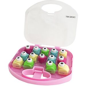 EXERZ Art EX588 - DIY Art & Craft Punch Set - 14 PCS in a Storage Box - Pink EXERZ Art EX588 - DIY Art & Craft Punch Set - 14 PCS in a Storage Box - Pink