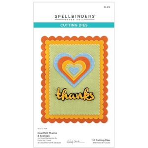 Spellbinders Heartfelt Thanks & Scallops Etched Dies from The from The Garden Collection by Wendy Vecchi, Metal, ONE Spellbinders Heartfelt Thanks & Scallops Etched Dies from The from The Garden Collection by Wendy Vecchi, Metal, ONE