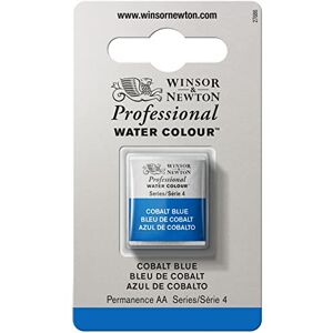 Winsor & Newton 8840171 Professional Watercolour Paint, Artist Quality, Finest Pigments, Cobalt Blue, Half Pan Winsor & Newton 8840171 Professional Watercolour Paint, Artist Quality, Finest Pigments, Cobalt Blue, Half Pan