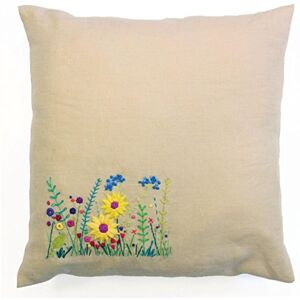 DMC Secret Garden Cushion Kit, Includes Printed Magic Fabric, Embroidery Threads, Needle and Instructions DMC Secret Garden Cushion Kit, Includes Printed Magic Fabric, Embroidery Threads, Needle and Instructions