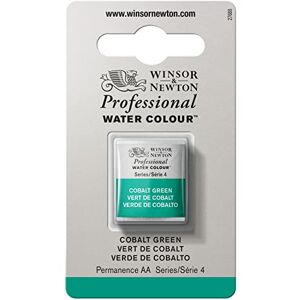 Winsor & Newton Professional Watercolour Paint, Artist Quality, Finest Pigments, Cobalt Green, Half Pan Winsor & Newton Professional Watercolour Paint, Artist Quality, Finest Pigments, Cobalt Green, Half Pan