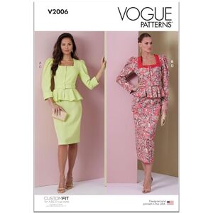 Vogue Patterns Vogue V2006B5 Misses' Two Piece Dress B5(8-10-12-14-16) Vogue Patterns Vogue V2006B5 Misses' Two Piece Dress B5(8-10-12-14-16)