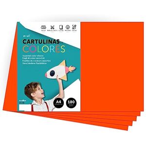 m-office A4 Colour Card Intense Colours 180g for Crafts, Print Your Documents and Creative Designs, Colour Foils A4 · (100 Sheets, Orange) m-office A4 Colour Card Intense Colours 180g for Crafts, Print Your Documents and Creative Designs, Colour Foils A4 · (100 Sheets, Orange)