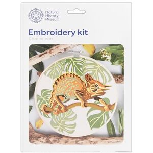 NHM Natural History Museum Embroidery Hoop Decoration Kit, Chameleon Design, 8", Embroidery Kits for Adults & Cross Stitch Kits for Adults Beginners, Gift Idea, with Embroidery Pattern NHM Natural History Museum Embroidery Hoop Decoration Kit, Chameleon Design, 8", Embroidery Kits for Adults & Cross Stitch Kits for Adults Beginners, Gift Idea, with Embroidery Pattern