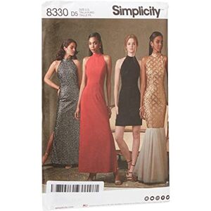 Simplicity Pattern 8330 D5 (4-6-8-10-12) Misses' Dress with Skirt and Back Variations, Paper, White, 22 x 15 x 1 cm Simplicity Pattern 8330 D5 (4-6-8-10-12) Misses' Dress with Skirt and Back Variations, Paper, White, 22 x 15 x 1 cm