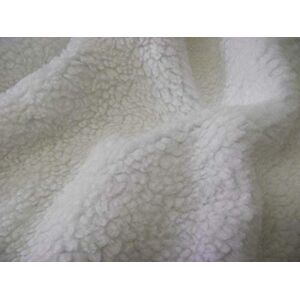 CRS Fur Fabrics Faux Fur Sherpa Fleece Sheepskin Fabric Material White, 1Mtr 150cmx100cm CRS Fur Fabrics Faux Fur Sherpa Fleece Sheepskin Fabric Material White, 1Mtr 150cmx100cm