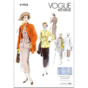 Vogue Patterns V1932B5 Misses' Vintage Suit and Coat B5 (8-10-12-14-16) Vogue Patterns V1932B5 Misses' Vintage Suit and Coat B5 (8-10-12-14-16)