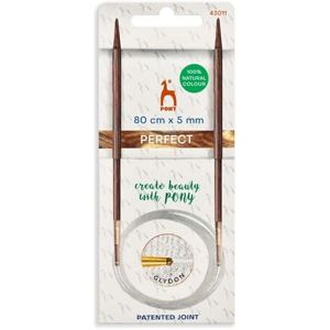 Pony Perfect Circular Knitting Needles 80cm 5.00mm 1pc Pony Perfect Circular Knitting Needles 80cm 5.00mm 1pc