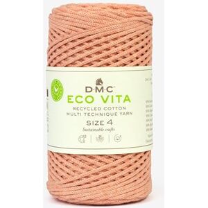 DMC Eco Vita 4, Baby Pink Crochet Knitting Macrame Yarn, 250g DMC Eco Vita 4, Baby Pink Crochet Knitting Macrame Yarn, 250g