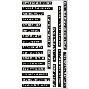 Sizzix Clear Stamps Set 24PK Good Vibes #3 by Pete Hughes 665909 Chapter 2 2022 Sizzix Clear Stamps Set 24PK Good Vibes #3 by Pete Hughes 665909 Chapter 2 2022