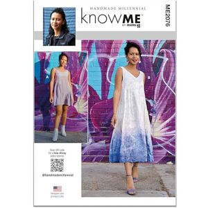 Know me Sewing Pattern ME2076U5 Misses’ Front or Back Reversible Dress in Two Lengths by Handmade Millennial U5 (16-18-20-22-24) Know me Sewing Pattern ME2076U5 Misses’ Front or Back Reversible Dress in Two Lengths by Handmade Millennial U5 (16-18-20-22-24)