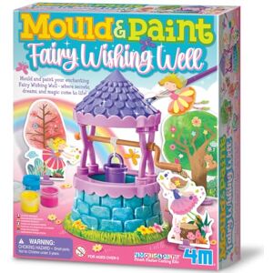 4M Mould and Paint Fairy Wishing Well, Complete Arts and Crafts Kit to Mould a Wishing Well and Paint, for Boys and Girls Ages 5-12 Years, Pink, Purple, Blue 4M Mould and Paint Fairy Wishing Well, Complete Arts and Crafts Kit to Mould a Wishing Well and Paint, for Boys and Girls Ages 5-12 Years, Pink, Purple, Blue