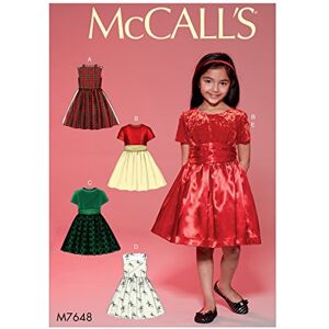 McCall's Patterns 7648 CCE Childrens/Girls Dresses Sewing Pattern, Tissue, Multi-Colour, 17 x 0.5 x 0.07 cm McCall's Patterns 7648 CCE Childrens/Girls Dresses Sewing Pattern, Tissue, Multi-Colour, 17 x 0.5 x 0.07 cm