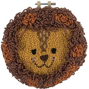 Trimits Punch Needle Hoop Kit, 20.3cm (8in), Lion Trimits Punch Needle Hoop Kit, 20.3cm (8in), Lion