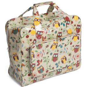 Hobby Gift Exclusive Sewing Machine Bag PVC Padded Carrying Bag Extra Accessories Storage 20 x 44 x 38cm, Owl Hobby Gift Exclusive Sewing Machine Bag PVC Padded Carrying Bag Extra Accessories Storage 20 x 44 x 38cm, Owl