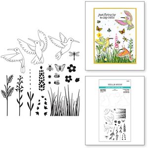 Spellbinders Build a Scene Stamp & Die Set from The Bibi's Hummingbirds Collection, Metal, ONE Spellbinders Build a Scene Stamp & Die Set from The Bibi's Hummingbirds Collection, Metal, ONE