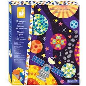 Janod Space-Themed Foam Mosaics Set Les Ateliers du Calme Children’s Arts & Crafts Kit Mastering Fine Motor Skills & Concentration 7 Years +, J07855 Janod Space-Themed Foam Mosaics Set Les Ateliers du Calme Children’s Arts & Crafts Kit Mastering Fine Motor Skills & Concentration 7 Years +, J07855