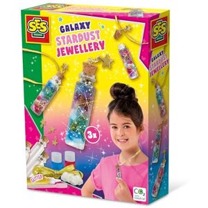 Creative Labs 14772 Galaxy stardust jewellery, magical effect in 3 bottles, real cork stoppers, mix your own colours, complete set for children 5 years and older Creative Labs 14772 Galaxy stardust jewellery, magical effect in 3 bottles, real cork stoppers, mix your own colours, complete set for children 5 years and older