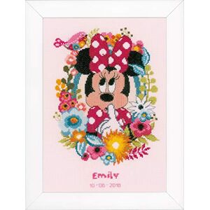 Vervaco Counted Cross Stitch Kit: Minnie-Shushing, Cotton, Assorted, 7.5 x 1 x 7.2 cm Vervaco Counted Cross Stitch Kit: Minnie-Shushing, Cotton, Assorted, 7.5 x 1 x 7.2 cm