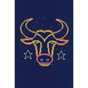 DMC Star Sign Cross Stitch Kit Taurus, Includes Aida Fabric 5.5pts/cm, Mouliné Étoile Thread, Needle and Chart DMC Star Sign Cross Stitch Kit Taurus, Includes Aida Fabric 5.5pts/cm, Mouliné Étoile Thread, Needle and Chart