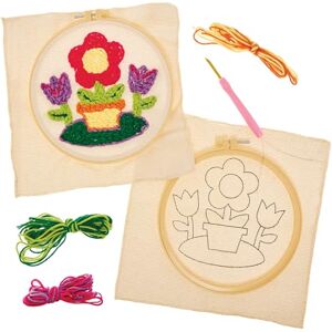 Baker Ross FN119 Punch Needle Starter Kit 1 Kit, Learn to Sew Starter Kits for Beginners, Learn Embroidery Baker Ross FN119 Punch Needle Starter Kit 1 Kit, Learn to Sew Starter Kits for Beginners, Learn Embroidery