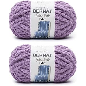 Bernat Blanket Extra Gray Orchid Yarn 2 Pack of 300g/10.5oz Polyester 7 Jumbo 97 Yards Knitting, Crocheting, Crafts & Amigurumi, Chunky Chenille Yarn Bernat Blanket Extra Gray Orchid Yarn 2 Pack of 300g/10.5oz Polyester 7 Jumbo 97 Yards Knitting, Crocheting, Crafts & Amigurumi, Chunky Chenille Yarn