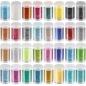 MOXYOY Fine Glitter Powder, Craft & DIY Glitter for DIY Arts and Crafts, Epoxy Resin, Nail Art, Festival and Home Decoration, 32 Colour MOXYOY Fine Glitter Powder, Craft & DIY Glitter for DIY Arts and Crafts, Epoxy Resin, Nail Art, Festival and Home Decoration, 32 Colour