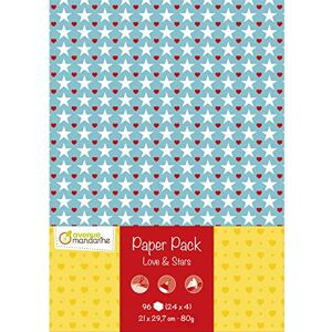 Avenue Mandarine Pack of Paper - Love & Stars - Paper Pack Avenue Mandarine Pack of Paper - Love & Stars - Paper Pack
