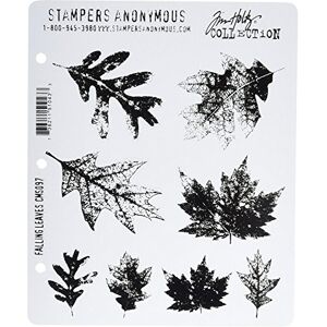 Stampers Anonymous Tim Holtz Stamps Falling Leaves Cling Die Set Stampers Anonymous Tim Holtz Stamps Falling Leaves Cling Die Set