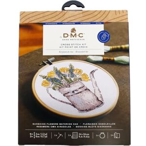 DMC Cross Stitch Kit Sunshine Flowers Watering Can by Anna Matvieieva Intermediate DMC Cross Stitch Kit Sunshine Flowers Watering Can by Anna Matvieieva Intermediate