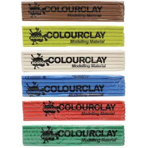 scola Modelling Colour Clay, Assorted Colours, 6 x 3kg, Arts & Crafts Projects, For Schools and Children scola Modelling Colour Clay, Assorted Colours, 6 x 3kg, Arts & Crafts Projects, For Schools and Children