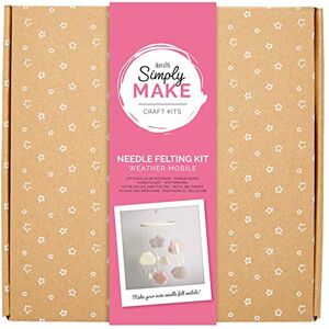 Simply MAKE Needle Felting Kit Weather Mobile Pink Design for Kids and Adults, Including Wool, Needles, and All Tools, Perfect for Adult Crafts and Beginners Needle Felting Art & Craft Kit Simply MAKE Needle Felting Kit Weather Mobile Pink Design for Kids and Adults, Including Wool, Needles, and All Tools, Perfect for Adult Crafts and Beginners Needle Felting Art & Craft Kit