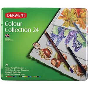 Derwent Colour Collection Sampler Kit, Set of 24 Pencils, Blocks and Accessories for Colouring and Drawing, Professional Quality, 0700212 Derwent Colour Collection Sampler Kit, Set of 24 Pencils, Blocks and Accessories for Colouring and Drawing, Professional Quality, 0700212
