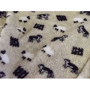CRS Fur Fabrics Faux Fur Sherpa Fleece Sheepskin Fabric Material Cashmere Sheep Dog & GATE, 1mtr 150cm x 100cm CRS Fur Fabrics Faux Fur Sherpa Fleece Sheepskin Fabric Material Cashmere Sheep Dog & GATE, 1mtr 150cm x 100cm