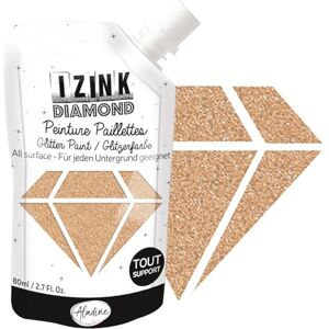 Aladine Izink Diamond Glitter Painting Ultra Concentrated in Glitter Decoration Any Support DIY and Creative Leisure Made in France Soft Bottle 80 ml Pastel Gold Aladine Izink Diamond Glitter Painting Ultra Concentrated in Glitter Decoration Any Support DIY and Creative Leisure Made in France Soft Bottle 80 ml Pastel Gold