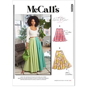 McCall's McCalls Sewing Pattern M8205Y Y (XS-S-M) Misses' Skirts, Multi Colour McCall's McCalls Sewing Pattern M8205Y Y (XS-S-M) Misses' Skirts, Multi Colour