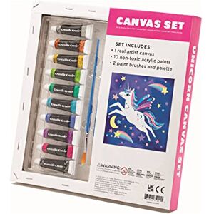 Crocodile Creek Unicorn Canvas Painting Set for Kids Ages 6 Years and Up Acrylic Painting Kit Includes 10 Non-Toxic Acrylic Paints, 2 Paint Brushes, 1 Palette and 1 Canvas Crocodile Creek Unicorn Canvas Painting Set for Kids Ages 6 Years and Up Acrylic Painting Kit Includes 10 Non-Toxic Acrylic Paints, 2 Paint Brushes, 1 Palette and 1 Canvas