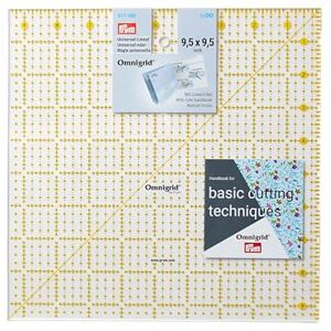 Prym Ruler, 9.5 x 9.5 Inch,Transparent Prym Ruler, 9.5 x 9.5 Inch,Transparent