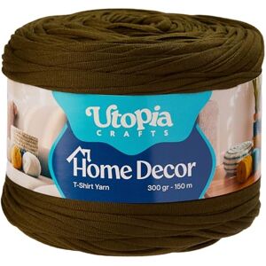 Utopia Crafts T-Shirt Yarn for Crocheting and Knitting Home Decor 300g/150m Elastic Microfibre Fabric Yarn Oeko-Tex Certified Washable Crochet Baskets Bags Rugs & Macramé 5-7mm Hook (Olive Green) Utopia Crafts T-Shirt Yarn for Crocheting and Knitting Home Decor 300g/150m Elastic Microfibre Fabric Yarn Oeko-Tex Certified Washable Crochet Baskets Bags Rugs & Macramé 5-7mm Hook (Olive Green)