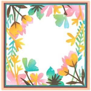 Sizzix White Layered Botanical Border Stencil - Stencil Sizzix White Layered Botanical Border Stencil - Stencil