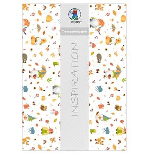Ursus 54064602F Tracing Paper Gnome World Autumn Gnome Motif DIN A4 115 g/m² 5 Sheets Printed on One Side for Versatile Crafts Ursus 54064602F Tracing Paper Gnome World Autumn Gnome Motif DIN A4 115 g/m² 5 Sheets Printed on One Side for Versatile Crafts