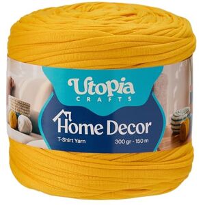 Utopia Crafts T-Shirt Yarn for Crocheting and Knitting Home Decor 300g/150m Elastic Microfibre Fabric Yarn Oeko-Tex Certified Washable Crochet Baskets Bags Rugs & Macramé 5-7mm Hook (Sunflower Yellow) Utopia Crafts T-Shirt Yarn for Crocheting and Knitting Home Decor 300g/150m Elastic Microfibre Fabric Yarn Oeko-Tex Certified Washable Crochet Baskets Bags Rugs & Macramé 5-7mm Hook (Sunflower Yellow)