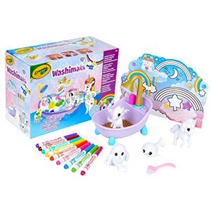 CRAYOLA Washimals Peculiar Pets Tub Set Playset Colour and Wash Pets Creative Colouring Crafts Kit, Gift Set, with Washable Marker Pens CRAYOLA Washimals Peculiar Pets Tub Set Playset Colour and Wash Pets Creative Colouring Crafts Kit, Gift Set, with Washable Marker Pens