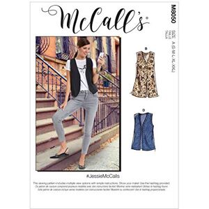 McCall's McCalls Pattern M8050A Misses' Unlined Vests in Two Lengths A (S-M-L-XL-XXL), Various McCall's McCalls Pattern M8050A Misses' Unlined Vests in Two Lengths A (S-M-L-XL-XXL), Various