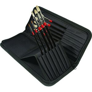 Daler Rowney Daler-Rowney Georgian Oil Brush, Hog Bristle & Sable Hair, Long Handle, Round, Bright, Short Filbert, Filbert, Short Flat, Long Flat and Fan, , Zip Case, Fine Art Set, 10 Assorted brushes Daler Rowney Daler-Rowney Georgian Oil Brush, Hog Bristle & Sable Hair, Long Handle, Round, Bright, Short Filbert, Filbert, Short Flat, Long Flat and Fan, , Zip Case, Fine Art Set, 10 Assorted brushes
