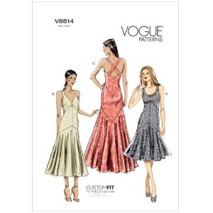 Vogue Patterns Ladies Dress Pattern, satin, Multi-Coloured, E5 (14-16-18-20-22) Vogue Patterns Ladies Dress Pattern, satin, Multi-Coloured, E5 (14-16-18-20-22)