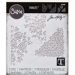 Sizzix 662688 Thinlits Die Set 3PK-Mixed Media #5 by Tim Holtz, Metal, Multicolour, 9.53cm x 9.53 cm 7.3 cm x 8.89 cm Sizzix 662688 Thinlits Die Set 3PK-Mixed Media #5 by Tim Holtz, Metal, Multicolour, 9.53cm x 9.53 cm 7.3 cm x 8.89 cm